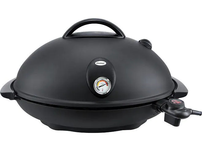 Steba Elektrogrill VG 366 Big Deluxe, Betriebsart: Netzbetrieb, Farbe: Schwarz, Anzahl Brenner: 0 ×, Integriertes Thermometer, Grill Typ: Balkongrill; Tischgrill, Zusatzausstattung: Keine