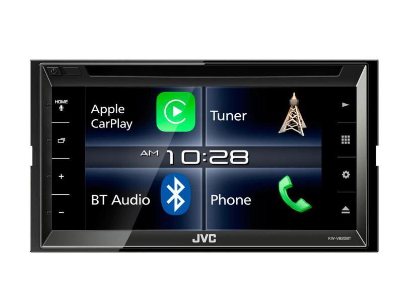 JVC Moniceiver 2-DIN KW-V820BT Optisches Laufwerk: DVD-Player, Verbindungsmöglichkeiten: USB, Bluetooth, HDMI, Radio Tuner: FM, AM, Frontanschlüsse: Kein, Bluetooth, Autoradio Einbaugrösse: 2 DIN, Hochglanz Touch-Panel