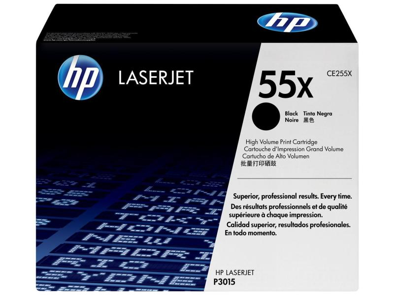 HP Toner-Modul 55X schwarz CE255X LaserJet P3015 12'500 Seiten