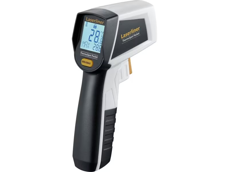 Laserliner Infrarot-Messgerät ThermoSpot Pocket, Farbe: Schwarz, Weiss, Typ: Infrarot-Messgerät, Anwendungsbereich: Temperaturmessung