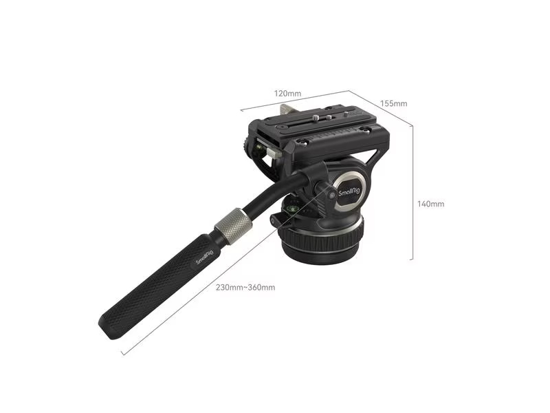 Smallrig Videokopf DH10, Sicherheitszuladung: 8 kg, Kopf-Typ: Videokopf