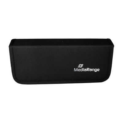 MediaRange Archivierungsmappe f. 10x USB und 5x SD, Nylon, schwarz