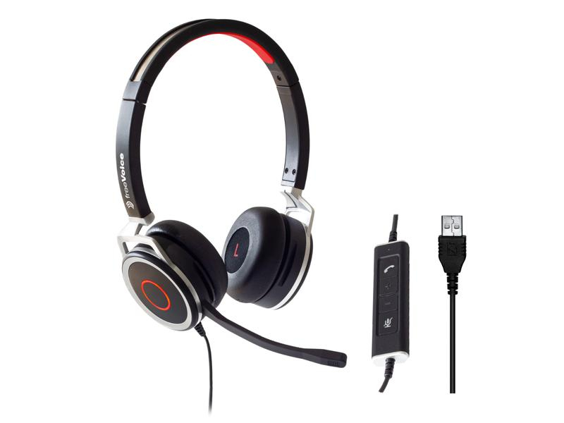 Headset SoundPro 440 Duo UC MS, Trageform: On-Ear, Verbindung zum Endgerät: USB, Skype for Business: Ja, Trageweise: Duo, Geeignet für: Büro, Home Office, Ausstattung Mikrofon: Noise Cancelling