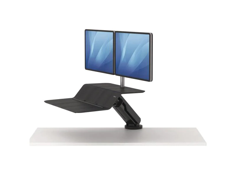 Fellowes Sitz-Steh Workstation Lotus RT für 2 Monitore