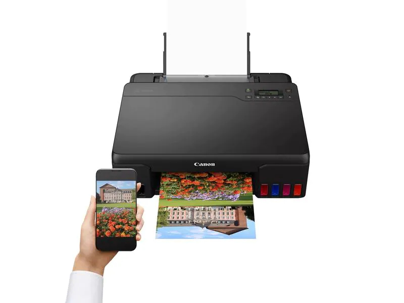 Canon Fotodrucker PIXMA G550, Druckertyp: Farbig, Drucktechnik: Tintenstrahl, Total Fassungsvermögen Papierzuführungen: 100 Seiten, Mobildruck: Ja, Anzahl Papierzuführungen (maximal): 1, Druckgeschwindigkeit (farbig): 3.9 ppm