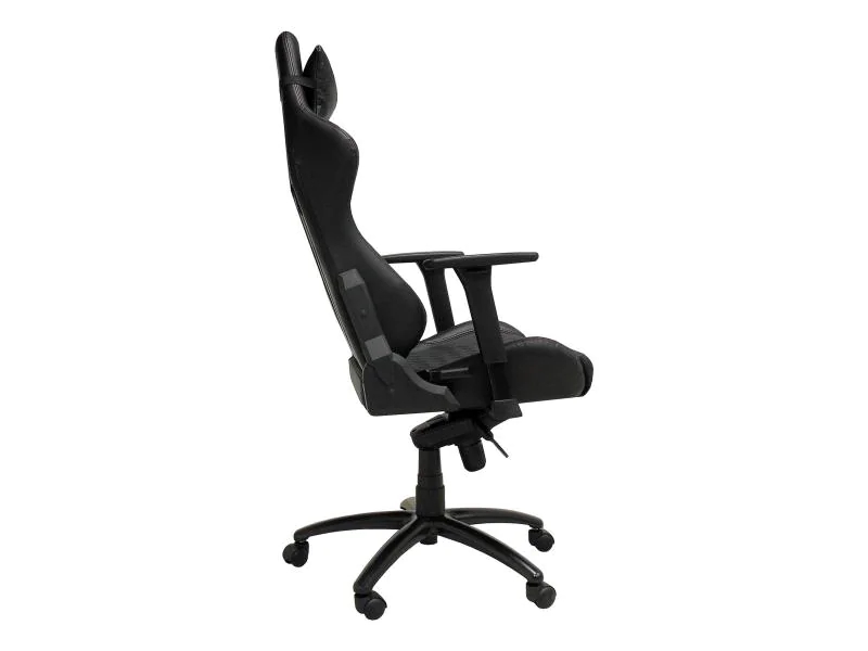 LC-Power Gaming Chair LC-GC-3 Schwarz, Höhenverstellbar, Farbe: Schwarz, Material: PU-Leder, Belastbarkeit: 150 kg