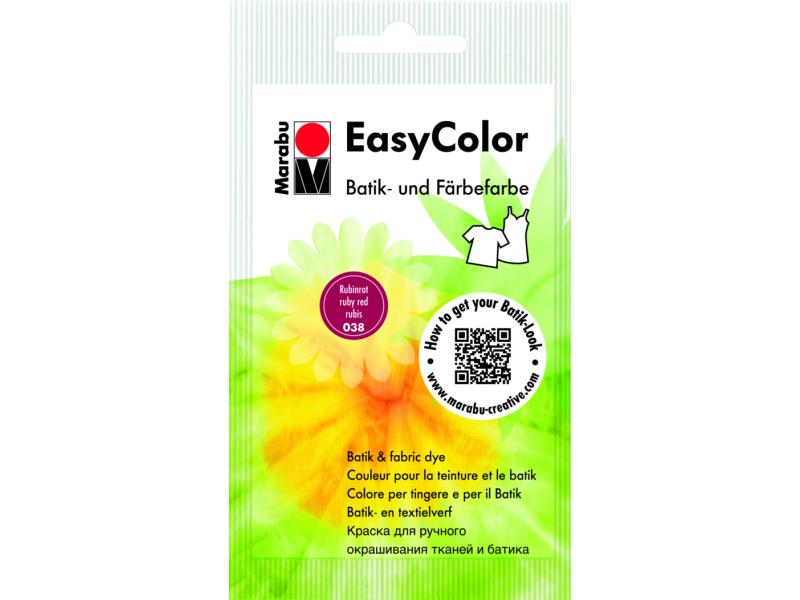 Marabu Batikfarbe Easy Color, 25 g, rubinrot 038