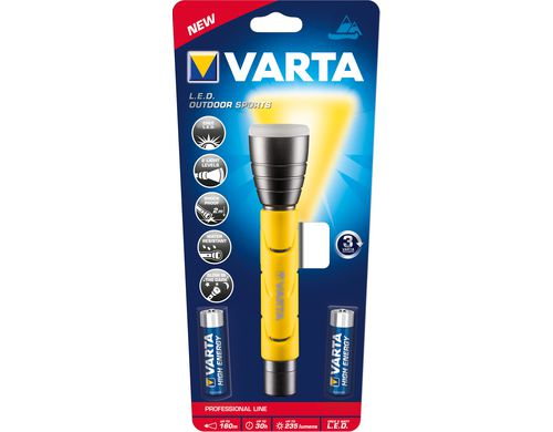VARTA LED-Taschenlampe "Outdoor Sports Flashlight", 2 AA