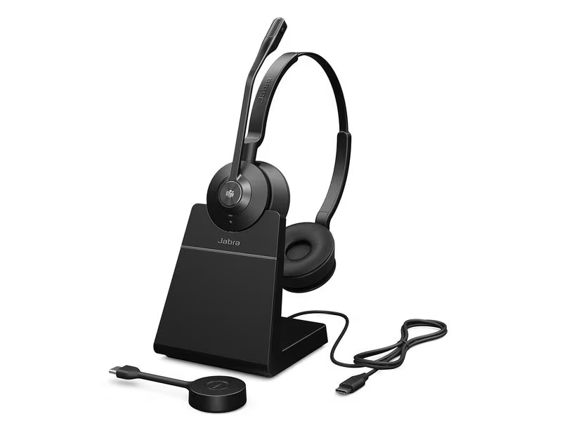 Jabra Headset Engage 55 MS Duo USB-C, inkl. Ladestation