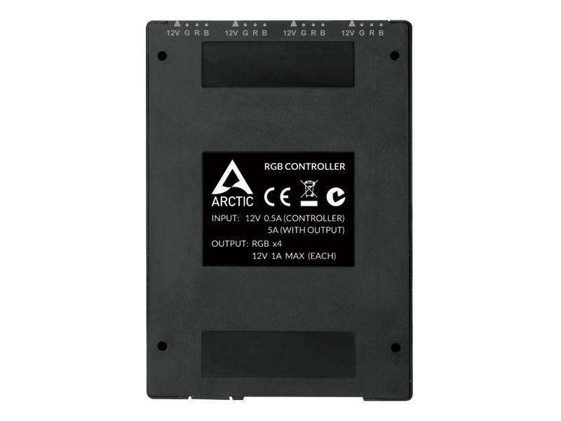 Arctic Cooling RGB Controller Grau, Beleuchtung: Nein, Lüfterdimension: Nicht definiert, Schnittstellen: 4-Pin (PWM), Betriebsspannung: 12 V