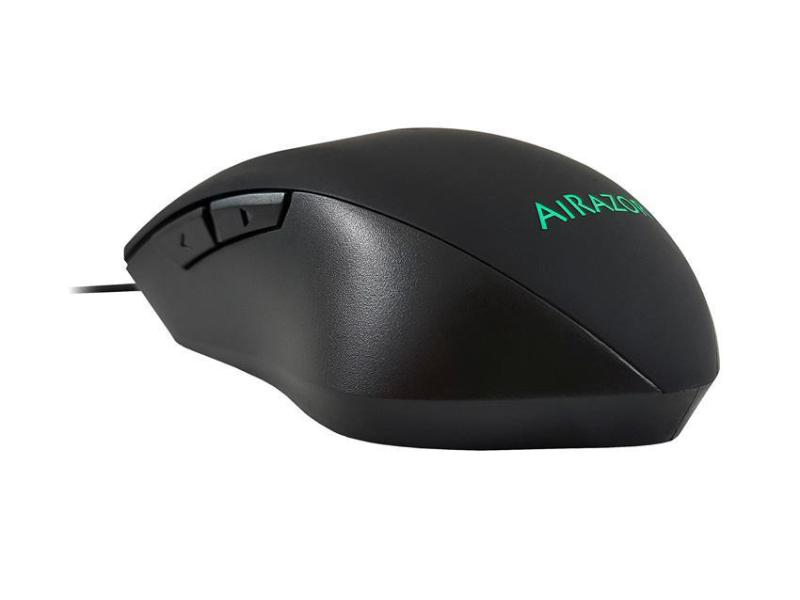 LC-Power Gaming-Maus AiRazor m810RGB, Maus Features: Daumentaste; Beleuchtung; Griffige Seitenflächen; Programmierbare DPI-Einstellung, Bedienungsseite: Rechtshänder, Farbe: Schwarz, Gewicht: 134 g, Anzahl Tasten: 5 ×, Schnittstelle: USB, Verbindungsar