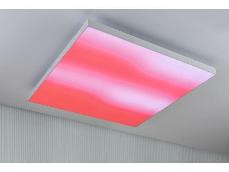 Paulmann Deckenleuchte LED Panel Velora Rainbow, 31 W, RGBW, Weiss, Leuchten Kategorie: Panel, Betriebsart: Netzbetrieb, Lampensockel: LED fest verbaut, Farbtemperatur Kelvin: 3000 bis 6500 K, Dimmbar: dimmbar, Farbwiedergabeindex CRI: 80