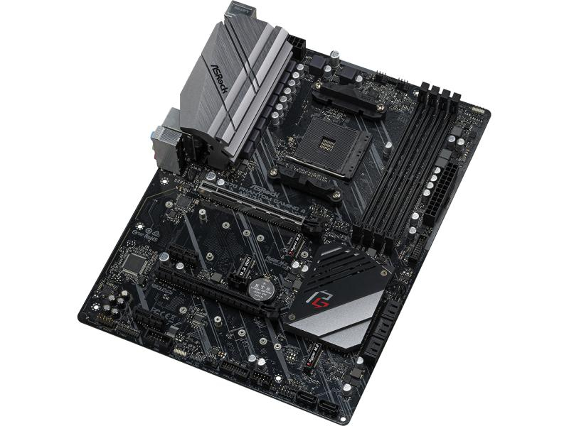 ASRock Mainboard X570 Phantom Gaming 4, Arbeitsspeicher Bauform: DIMM, Arbeitsspeicher-Typ: DDR4, PCI Steckplätze: 0x PCI, PCI-Express Steckplätze: 2x PCI-Express 4.0 x16; 2x PCI-Express 4.0 x1, Integrierte Grafik, Prozessorsockel: AM4, RAID Level: 0; 1