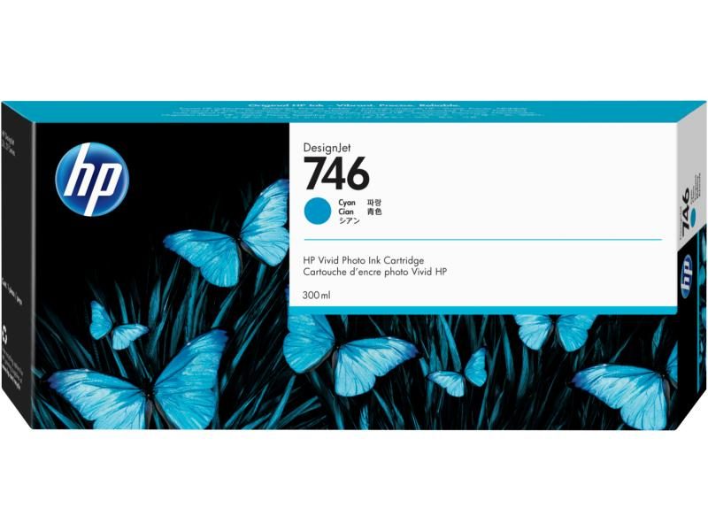 HP Tintenpatrone 746 cyan P2V80A DesignJet Z6 300ml