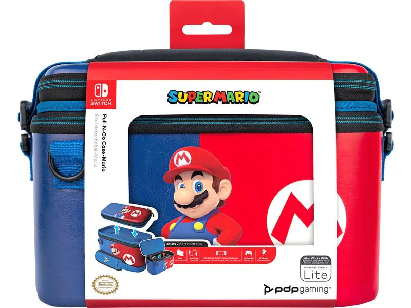 PDP Pull-N-Go Case 500-141-EU-C1MR Mario Edition, NSW