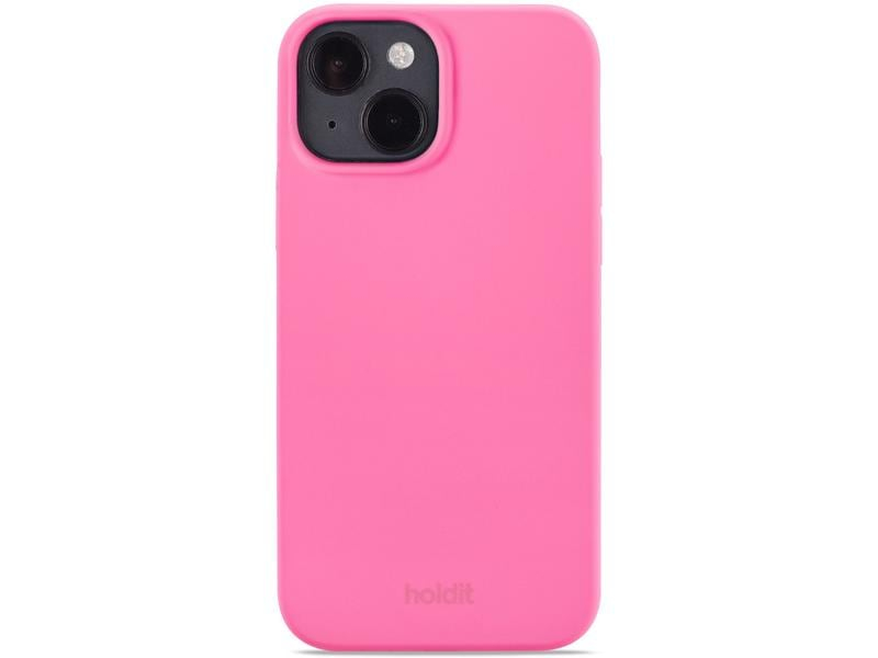 Holdit Back Cover Silicone iPhone 14 Pink, Fallsicher: Nein, Kompatible Hersteller: Apple, Detailfarbe: Pink, Mobiltelefon Kompatibilität: iPhone 14, Material: Silikon, Bewusste Eigenschaften: Keine Eigenschaft