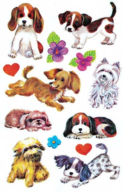 Z-DESIGN Sticker Kids 4340 Hunde 2 Stück