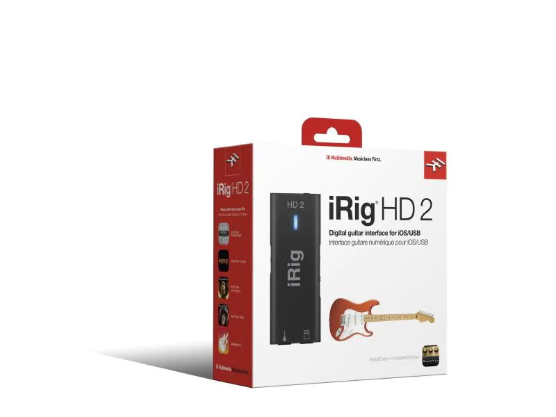 IK Multimedia Audio Interface iRig HD 2, Mic-/Linekanäle: 1, Abtastrate: 96 kHz, Samplingtiefe: 24 bit