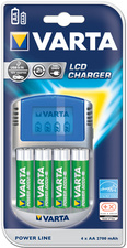 VARTA Ladegerät LCD Charger, USB, mit 12 V Adapter