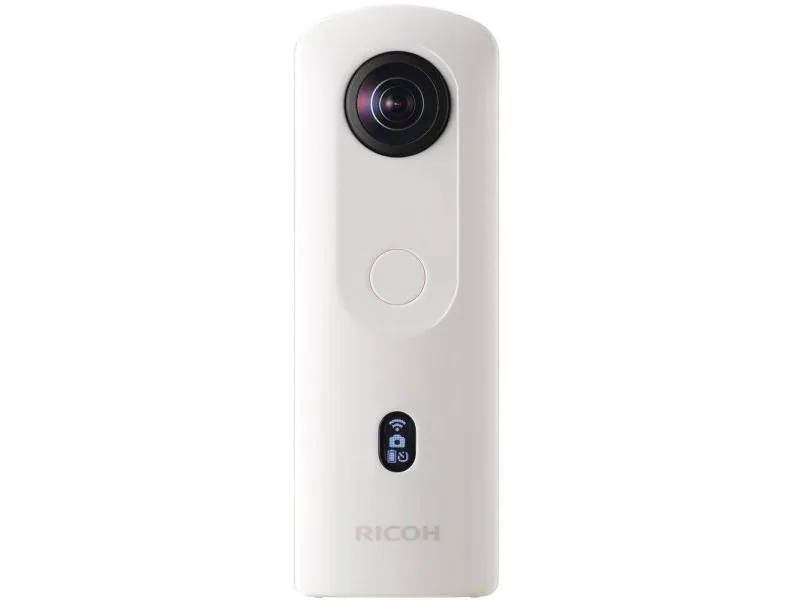 Ricoh 360°-Videokamera THETA SC2 Weiss, Kapazität Wattstunden: 0 Wh, Bildfrequenz: 30 fps, Fotoauflösung: 14 Megapixel, Bluetooth, WLAN, Videoauflösung: 3840 x 1920, Speicherkartentyp: Kein