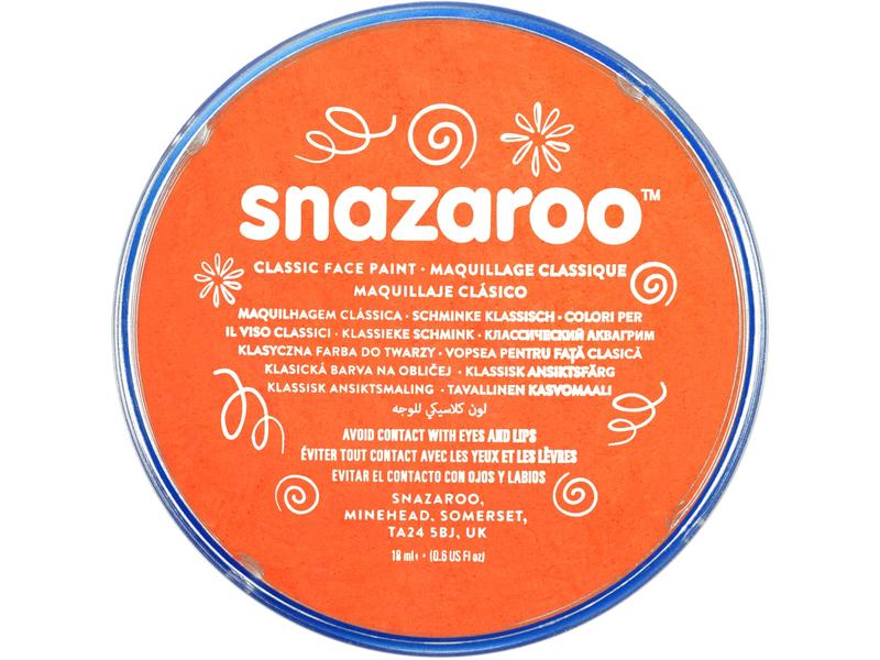 Snazaroo Schminkfarbe Blister 18 ml, Orange, Set: Nein, Detailfarbe: Orange, Produktart Styling: Schminke