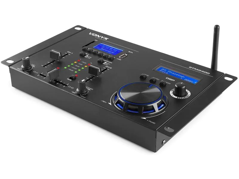 Vonyx DJ-Mixer STM3400, Bauform: Battlemixer, Signalverarbeitung: Analog/Digital, Anzahl Kanäle: 2