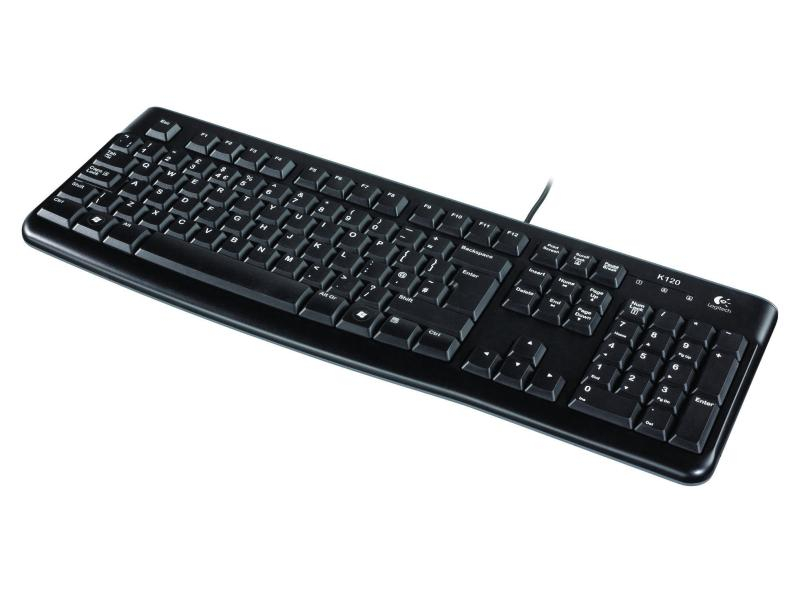 Logitech Keyboard K120 for Business, USB, UK-Layout!! Leise Tasten mit niedrigem Profil, schlankes