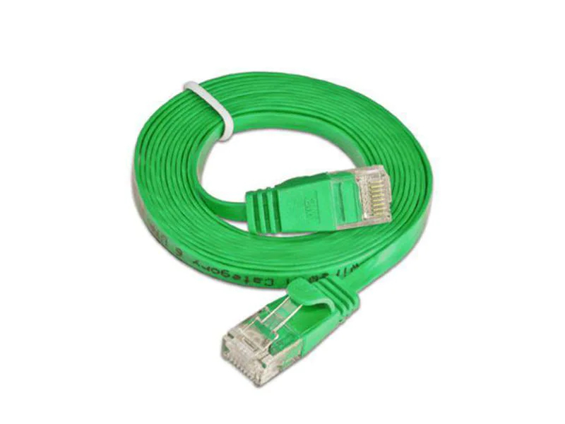 Wirewin Slimpatchkabel Cat 6, UTP, 7.5 m, Grün, Farbe: Grün, Form: Flach, Zusatzfunktionen: Mit Klinkenschutz, Längenaufdruck auf Stecker, Länge: 7.5 m, Anschlüsse LAN: RJ45 - RJ45, Produkttyp: Slimpatchkabel