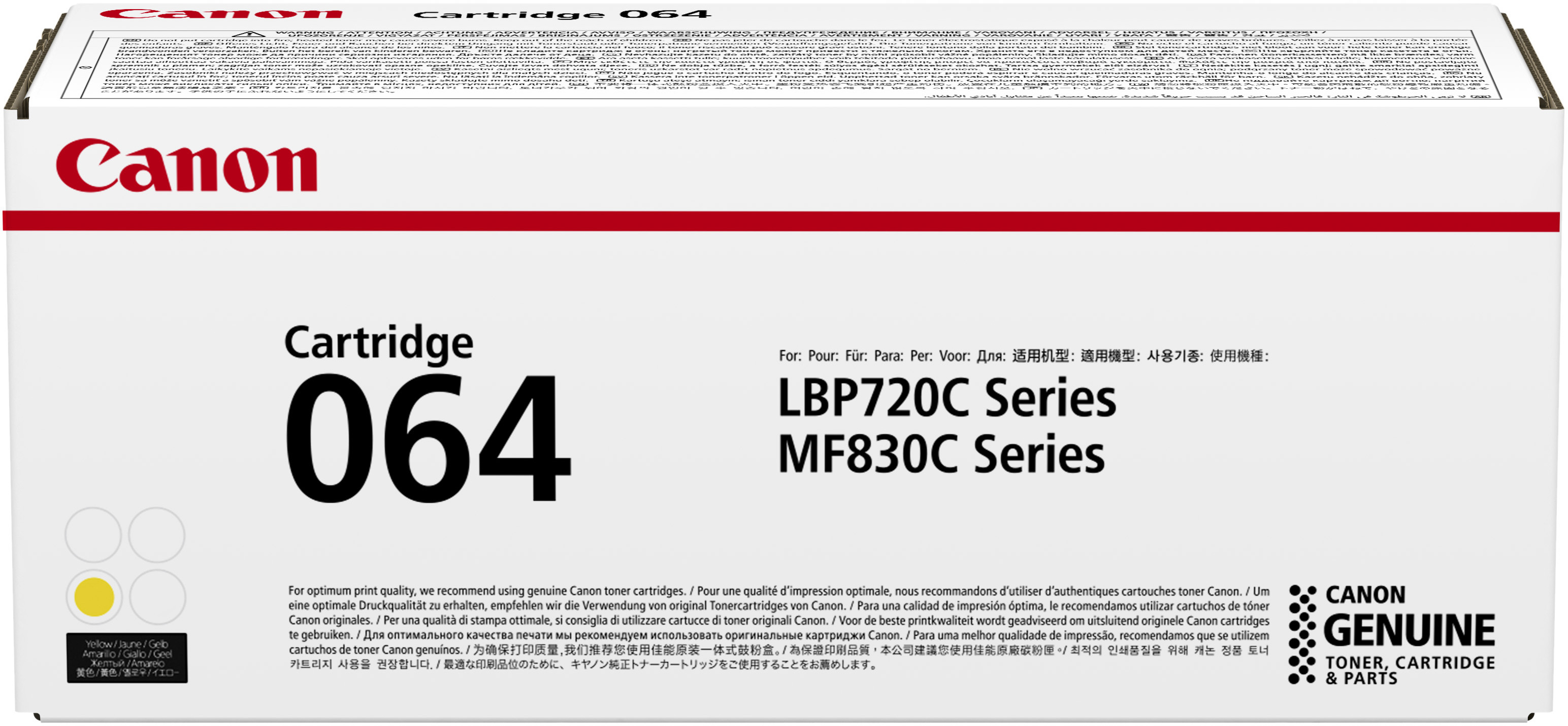 CARTRIDGE 064 Y CLBP CARTRIDGE  MSD NS SUPL