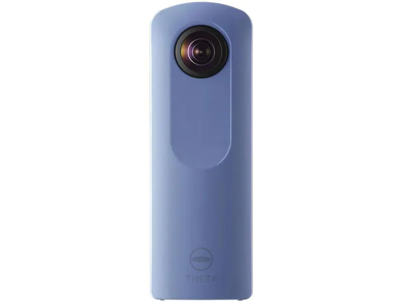 Ricoh 360°-Videokamera THETA SC2 Blau, Kapazität Wattstunden: 0 Wh, Bildfrequenz: 30 fps, Fotoauflösung: 14 Megapixel, Bluetooth, WLAN, Videoauflösung: 3840 x 1920, Speicherkartentyp: Kein