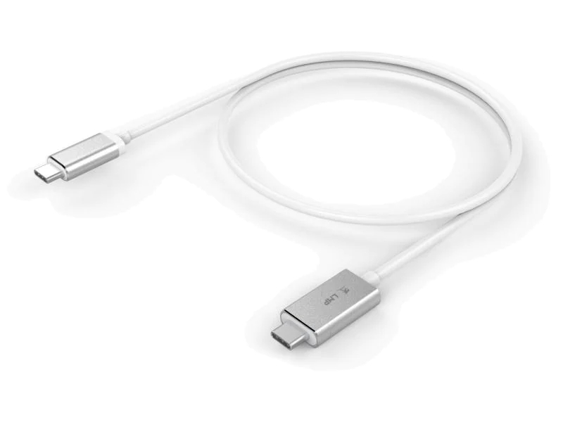 LMP Magnetic Safety charging cable USB-C (f) to USB-C (m) for USB-C power adapter, up to 100W, 3 m, silver