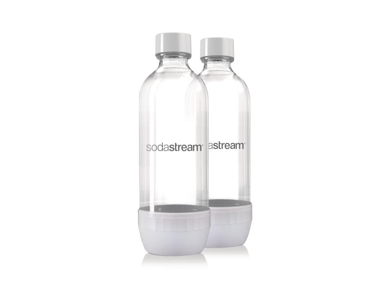 Sodastream Flasche 1.0 l Duopack Weiss, Zubehörtyp: Flasche, passt zu allen SodaStream Geräten (ausser Crystal)