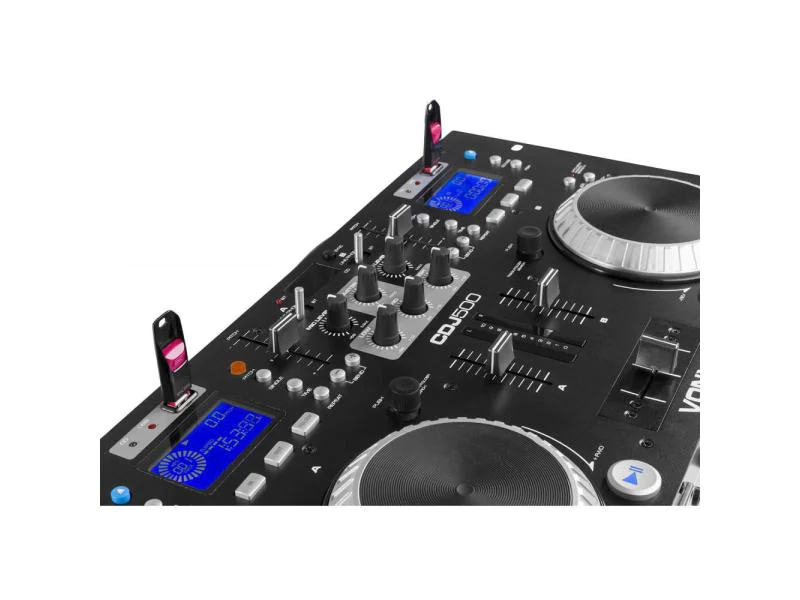 Vonyx Doppel Player CDJ500, Features DJ Player: MP3-fähig, USB-Eingang, Ausführung DJ Player: Doppel Player, Bauweise: 19" Rack