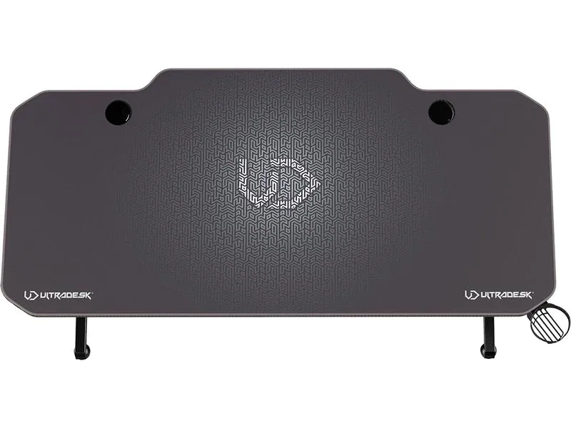 Ultradesk Gaming Tisch Frag Graphit, Beleuchtung: Nein, Höhenverstellbar: Nein, Detailfarbe: Grau, Material: Stahl