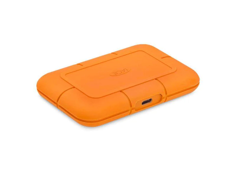 LaCie Externe SSD Rugged 1 TB, Stromversorgung: Per Datenkabel, Speicherkapazität total: 1 TB, Speicherverschlüsselung: 256-Bit-AES, Farbe: Orange, Dateisystem: exFAT (Windows & Mac OS), Schnittstellen: Type-C USB 3.1 Gen 2