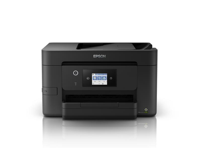 Epson Multifunktionsdrucker WorkForce Pro WF-3820DWF, Druckertyp: Farbig, Drucktechnik: Tintenstrahl, Total Fassungsvermögen Papierzuführungen: 250 Seiten, Mobildruck: Ja, Anzahl Papierzuführungen (maximal): 1, Druckgeschwindigkeit (farbig): 10 ppm