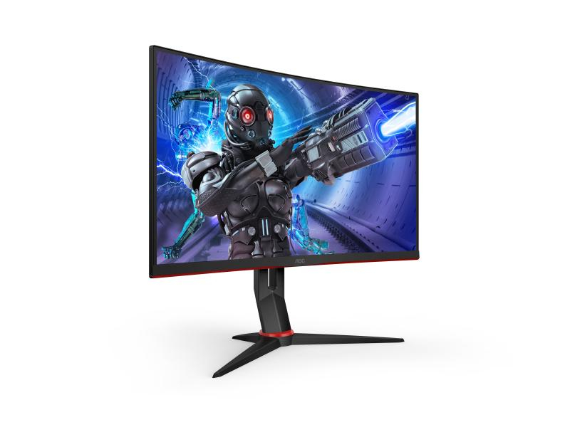 AOC Gaming C27G2ZE/BK, 27 Zoll LED, 1920 x 1080 Pixel Full HD, 16:9, HDMI, Schwarz/Rot