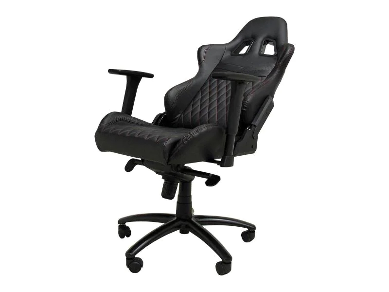 LC-Power Gaming Chair LC-GC-3 Schwarz, Höhenverstellbar, Farbe: Schwarz, Material: PU-Leder, Belastbarkeit: 150 kg