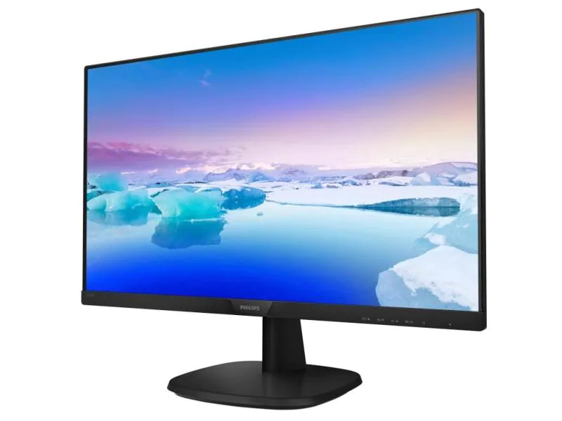 Philips 243V7QDAB/00, 24 Zoll LED, 1920 x 1080 Pixel Full HD, 16:9, DVI VGA HDMI USB, Schwarz