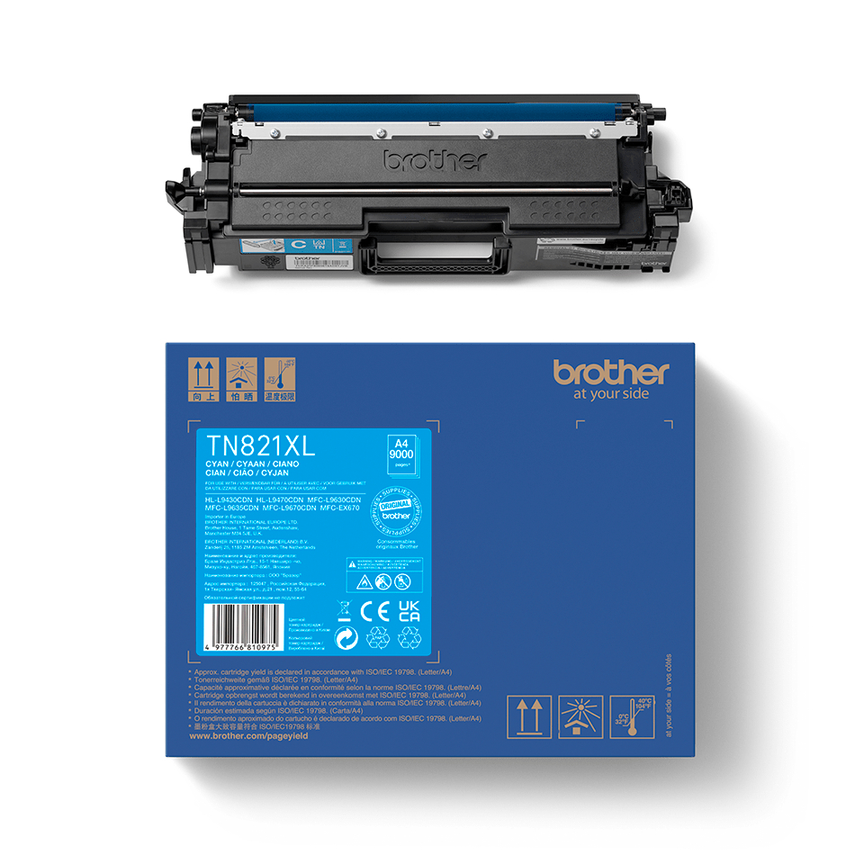 Brother Toner TN-821XLC cyan 9000 Seiten HLL9430 70CDN 70CDNT 70CDNTT