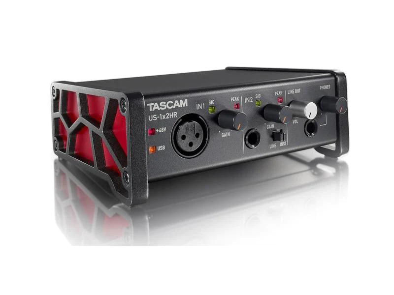 Tascam Audio Interface US-1x2HR, Mic-/Linekanäle: 2, Abtastrate: 192 kHz, Samplingtiefe: 24 bit