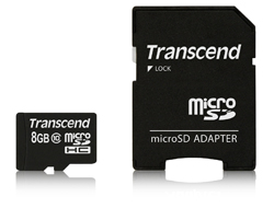 SDHC CARD MICRO 8GB CLASS 10 TS8GUSDHC10 microSDHC 8GB  NMS