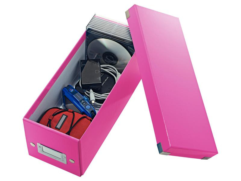 LEITZ Ablagebox CD Click&Store 60410023 145x135x360mm pink