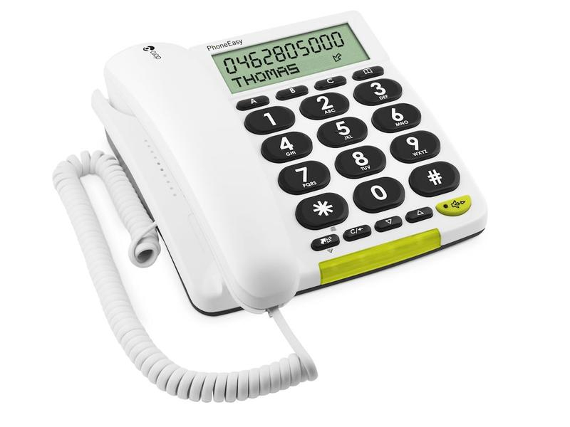 Doro Tischtelefon PhoneEasy 312cs Weiss