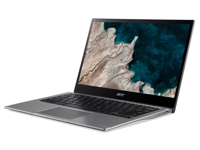 Acer Chromebook Spin 513 (CP513-1H-S7YZ), Prozessortyp: Qualcomm Snapdragon 7180c Lite, Speicherkapazität Total: 64 GB, Verbauter Arbeitsspeicher: 8 GB, Betriebssystem: Chrome OS, Grafikkarte Modell: Qualcomm Adreno 618, Bildschirmdiagonale: 13.3 "