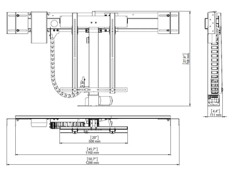 DSS TV Lift Premium 1, schwarz, Metall / 0447