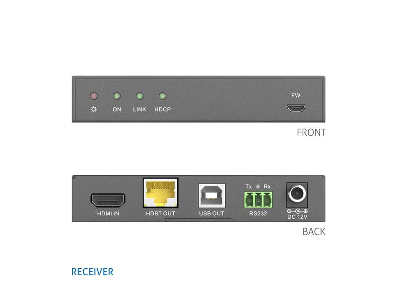 PureLink Extender PT-HDBT-1002 Set, Art: HDBaseT Set, Schnittstellen: HDBaseT, HDMI, RS-232, USB