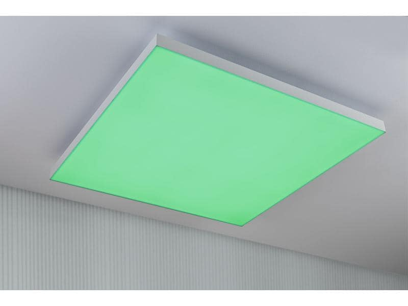 Paulmann Deckenleuchte LED Panel Velora Rainbow, 31 W, RGBW, Weiss, Leuchten Kategorie: Panel, Betriebsart: Netzbetrieb, Lampensockel: LED fest verbaut, Farbtemperatur Kelvin: 3000 bis 6500 K, Dimmbar: dimmbar, Farbwiedergabeindex CRI: 80