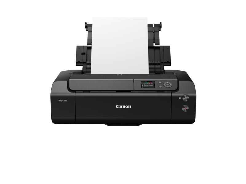 Canon Fotodrucker ImagePROGRAF PRO-300, Druckertyp: Farbig, Drucktechnik: Tintenstrahl, Total Fassungsvermögen Papierzuführungen: 50 Seiten, Mobildruck: Ja, Anzahl Papierzuführungen (maximal): 1, Druckgeschwindigkeit (farbig): 0.25 ppm