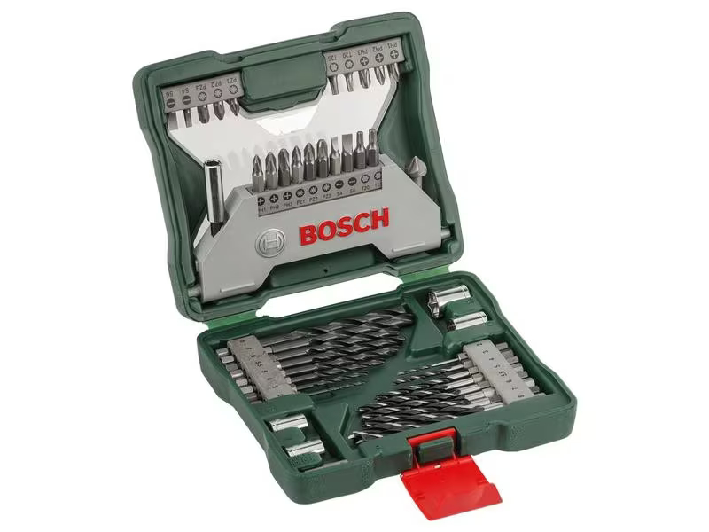 Bosch Sechskantbohrer Set X-Line, 43-teilig, Set: Ja, Bohrerschaft: 1/4 Zoll-Sechskantschaft, Bohrertyp: Bohrer-Set, Bohrlochdurchmesser: 2-8 mm, Geeignet für: Metall, Holz